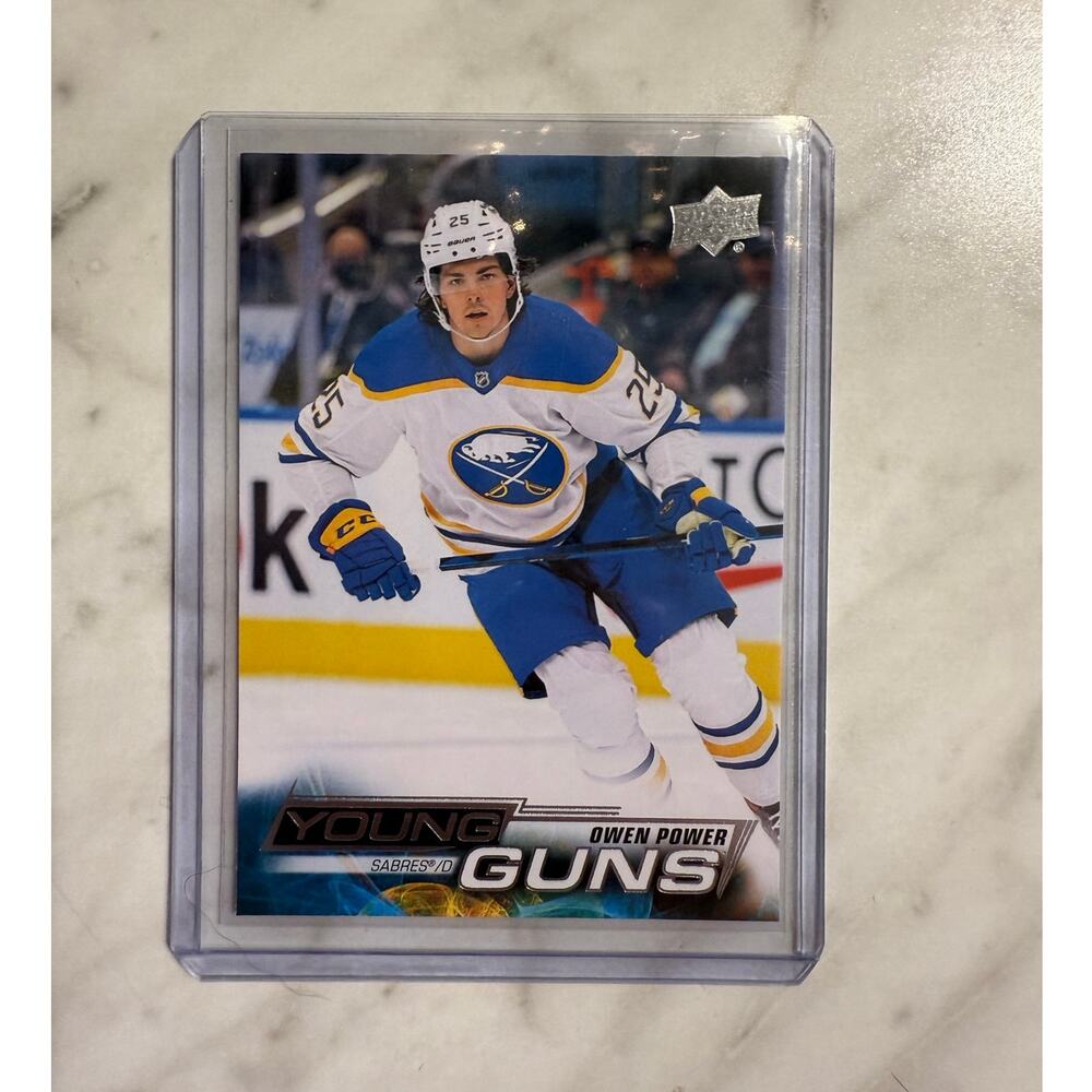 Owen Power Young Guns Rookie Card #228 – 2022-23 Upper Deck Series 1 NHL Sabres